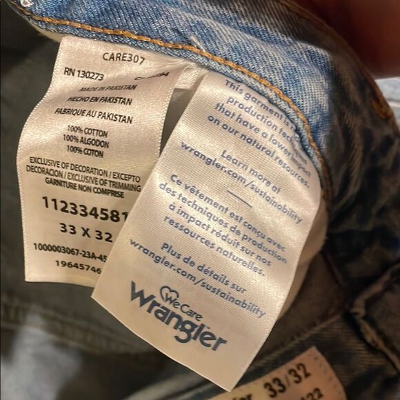 Wrangler Blue Flare Wide Leg Jeans - Picture 11 of 16